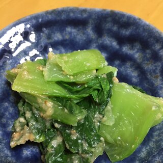 青梗菜のゴマ酢味噌和え